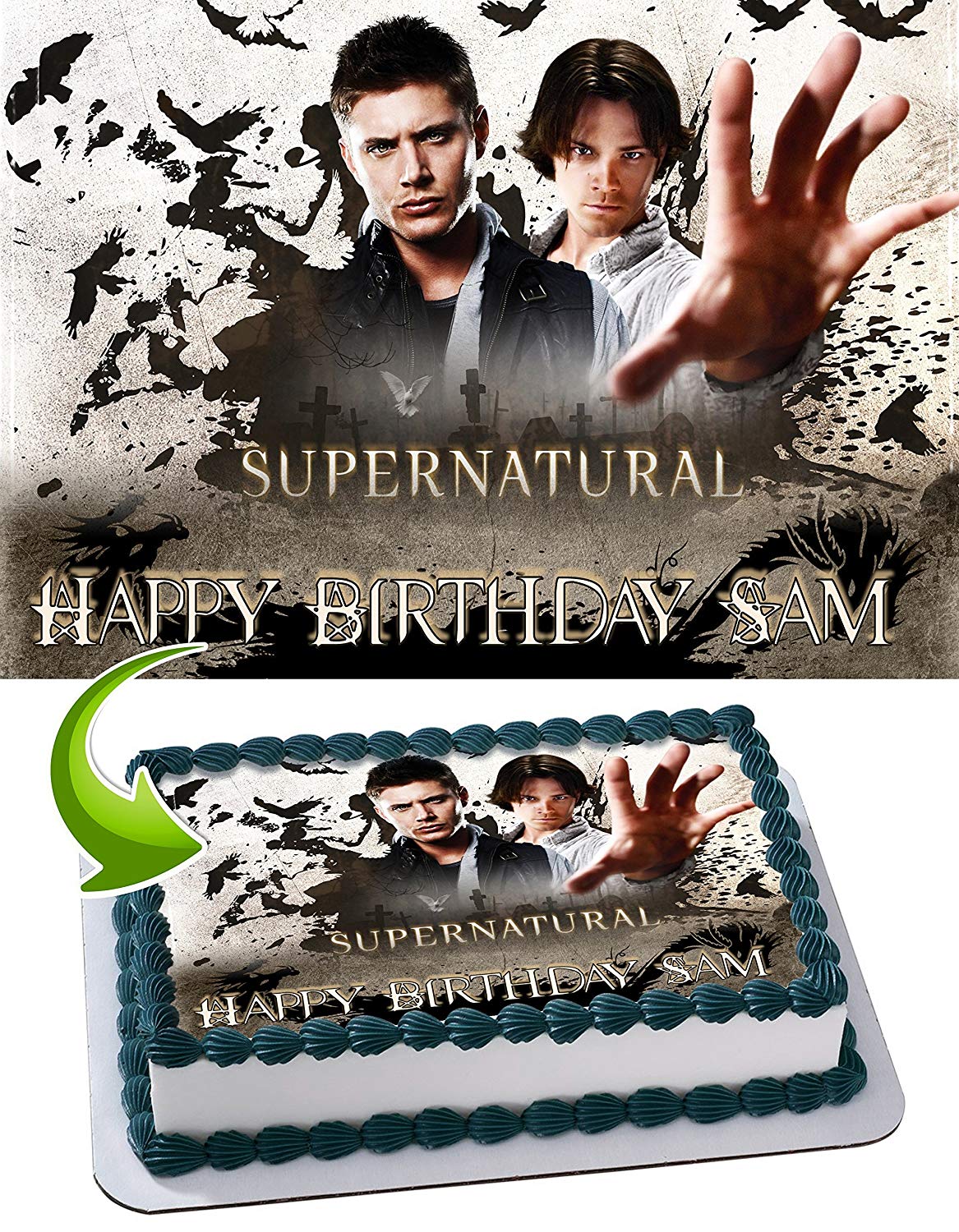 Supernatural Edible Cake Topper