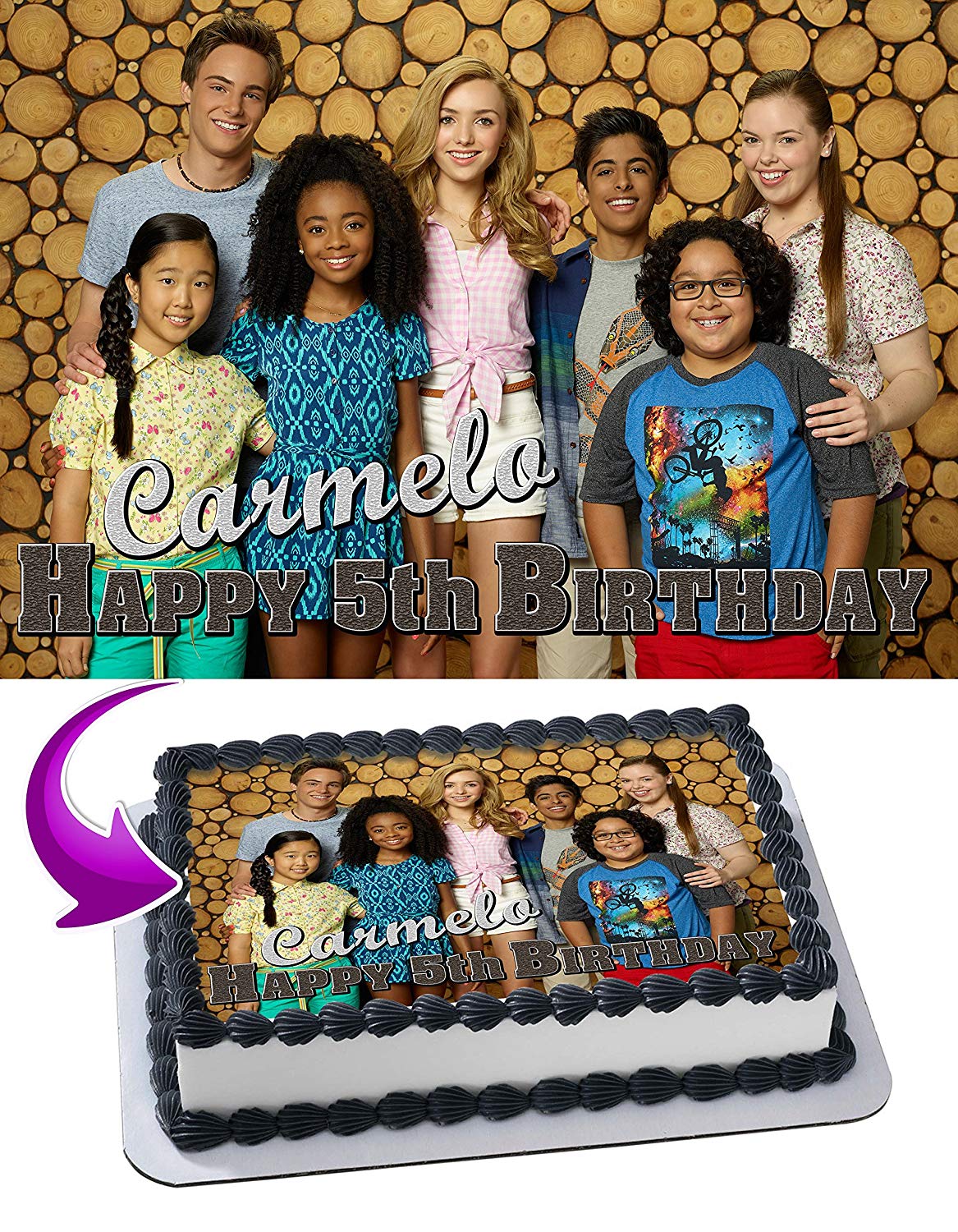 Bunk D Edible Cake Topper