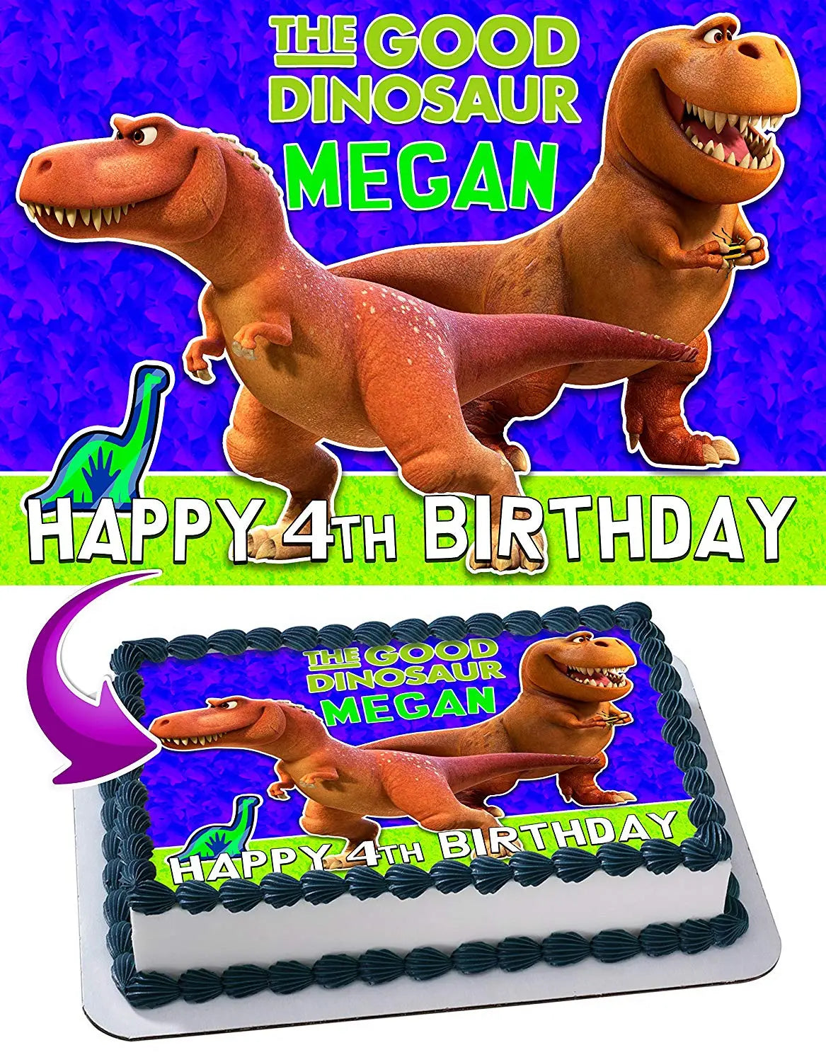 The Good Dinosaur GDR Edible Cake Topper