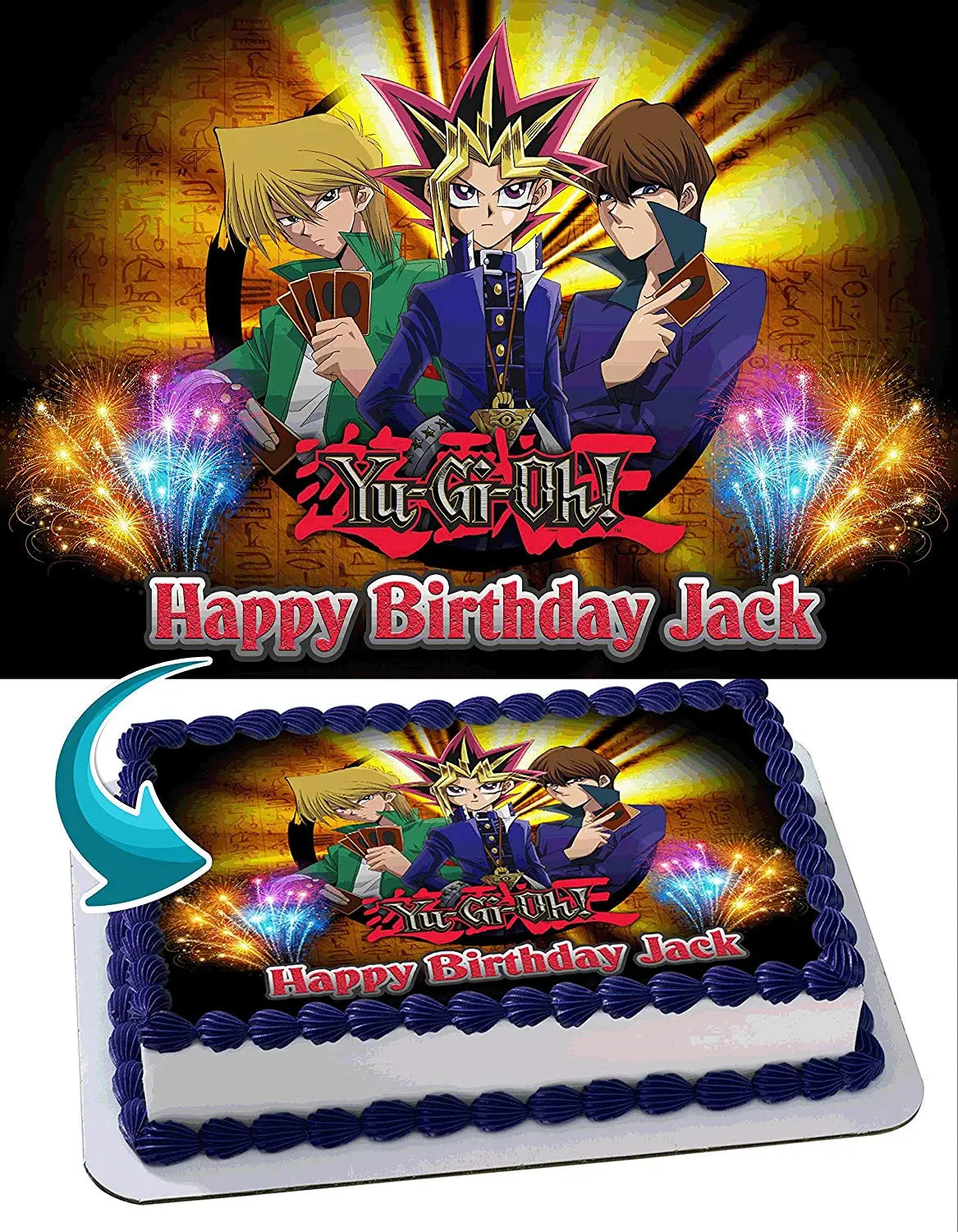 YuGiOh Edible Cake Topper
