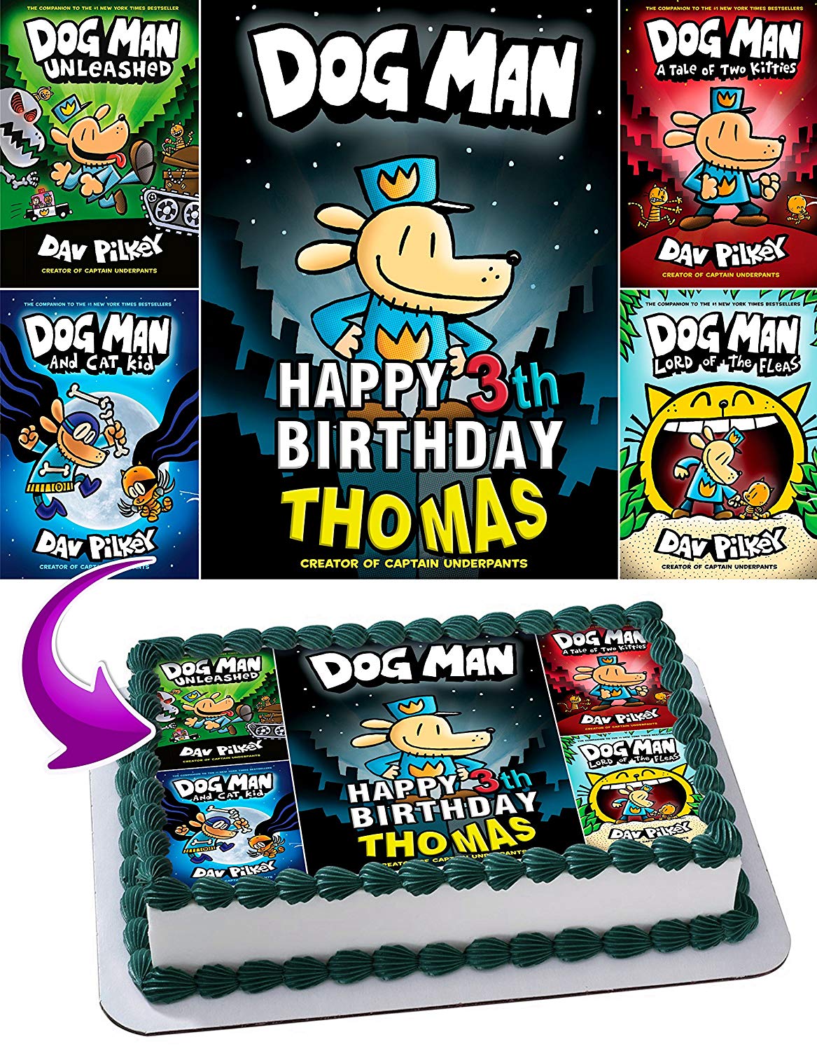 Dog Boy Kids ManDogboy Edible Cake Topper