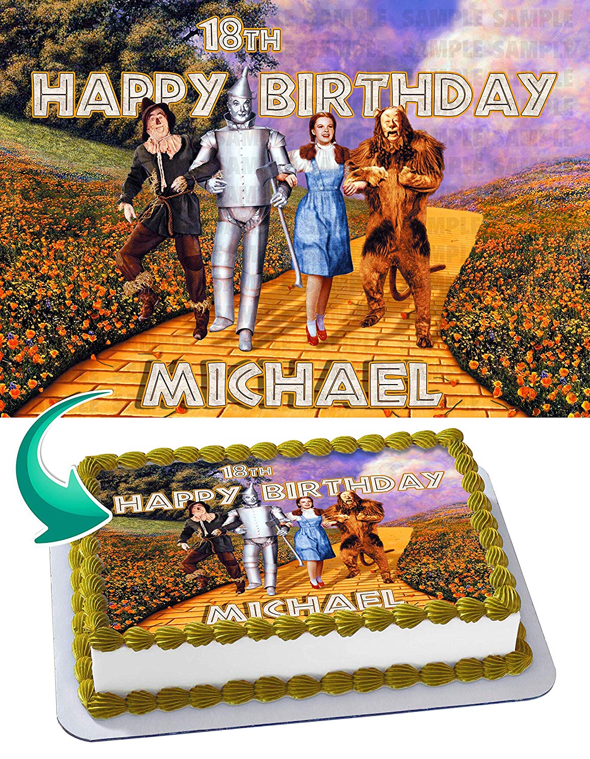 The Wizard of Oz Edible Cake Topper