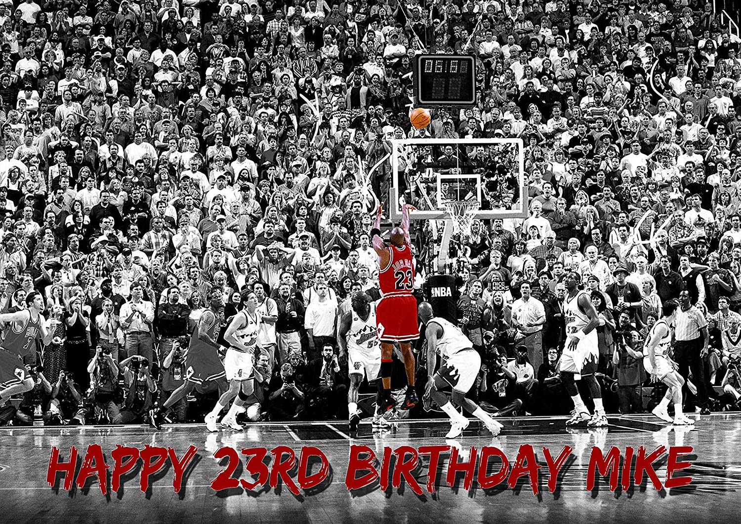 Michael Fly Chicago Bulls MJJ Edible Cake Topper