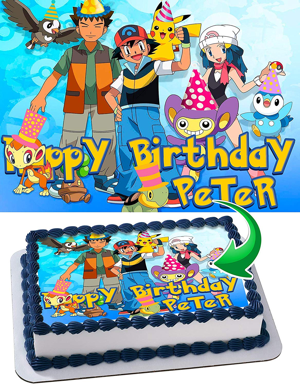 Pokekids Edible Cake Topper