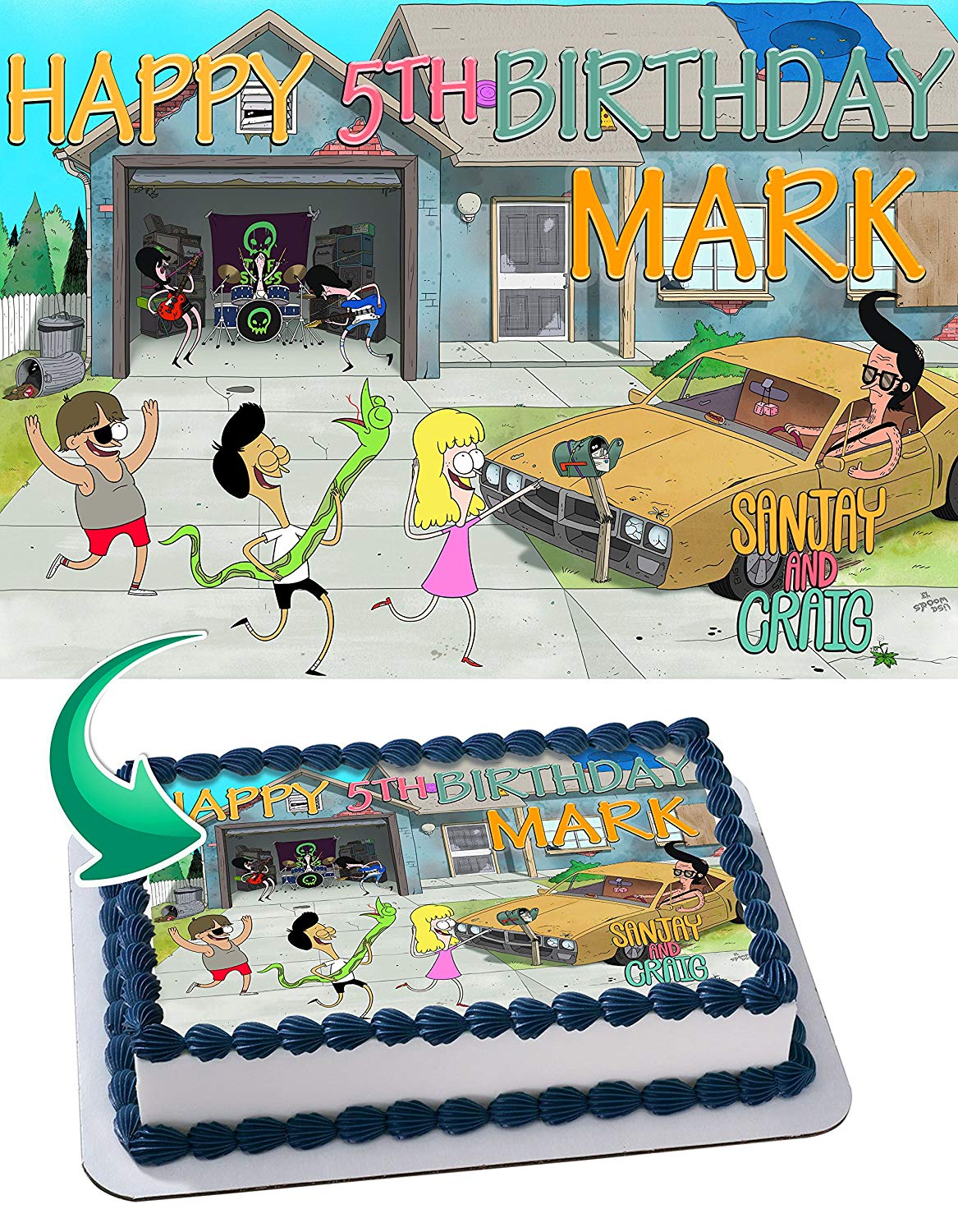 Sanjay and Craig Edible Cake Topper