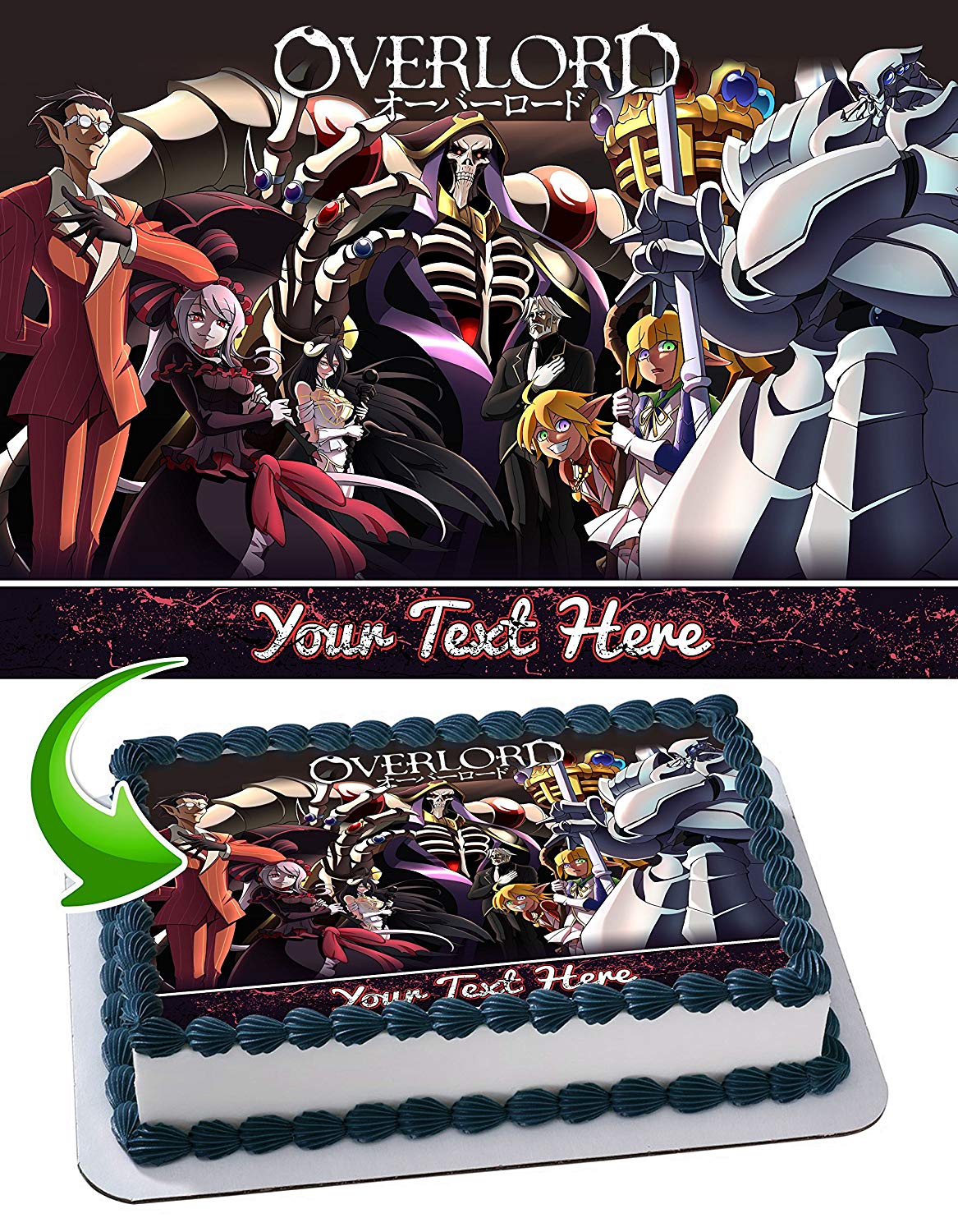 Overlord Edible Cake Topper