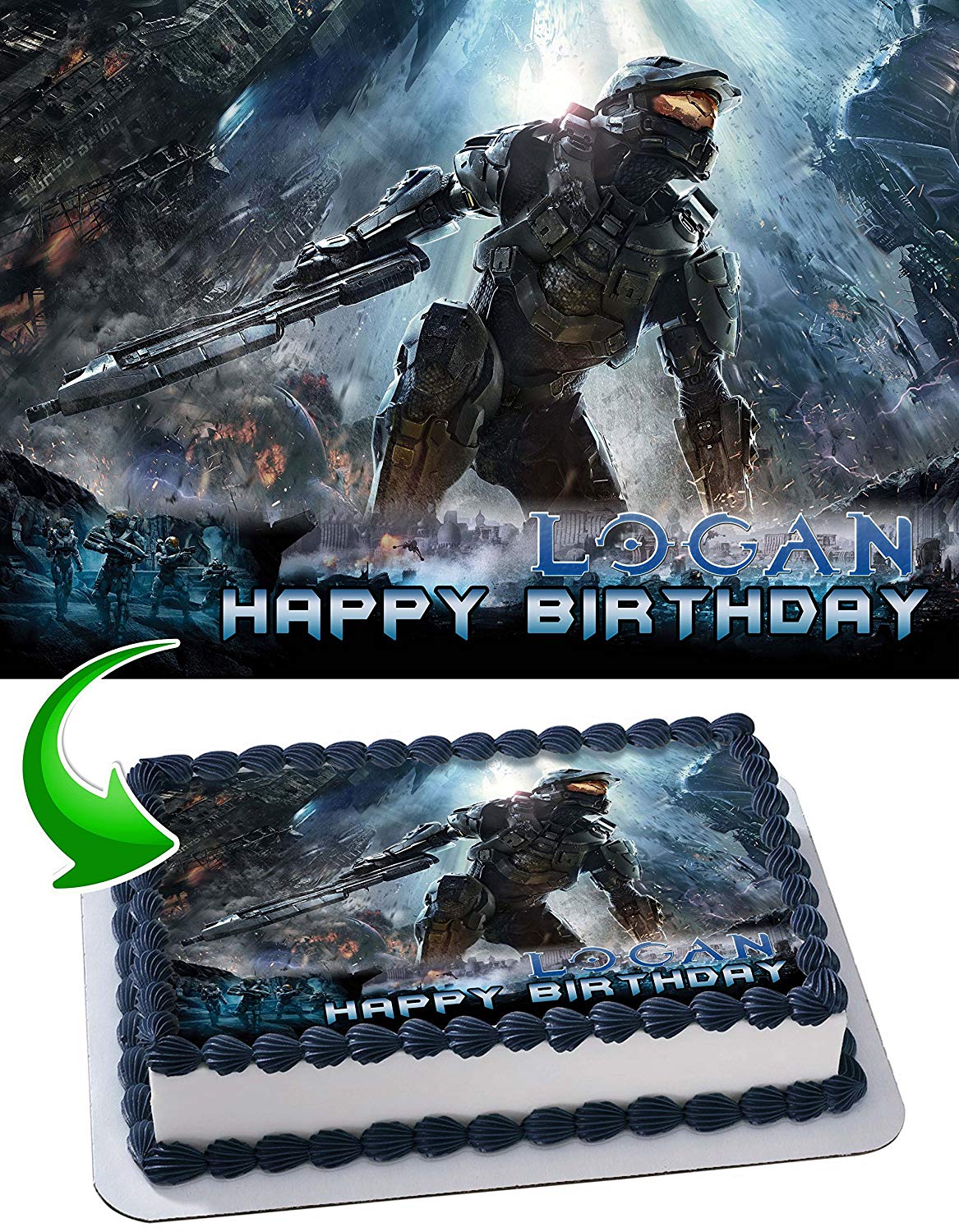 Halo MCF Edible Cake Topper