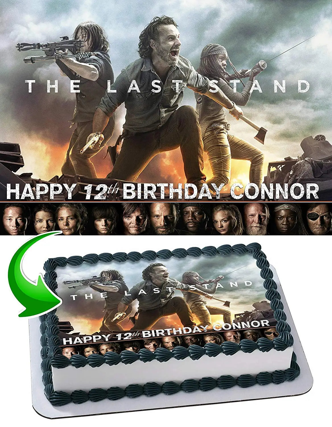 The Walking Dead WDT Edible Cake Topper