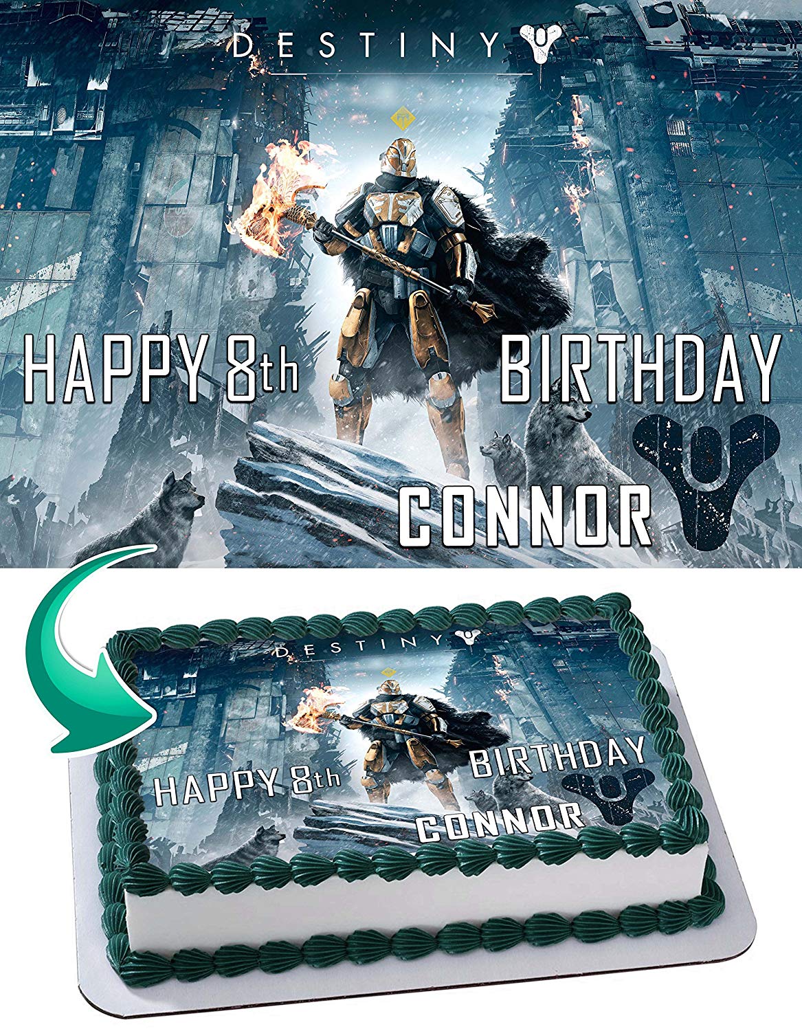 Destiny Edible Cake Topper