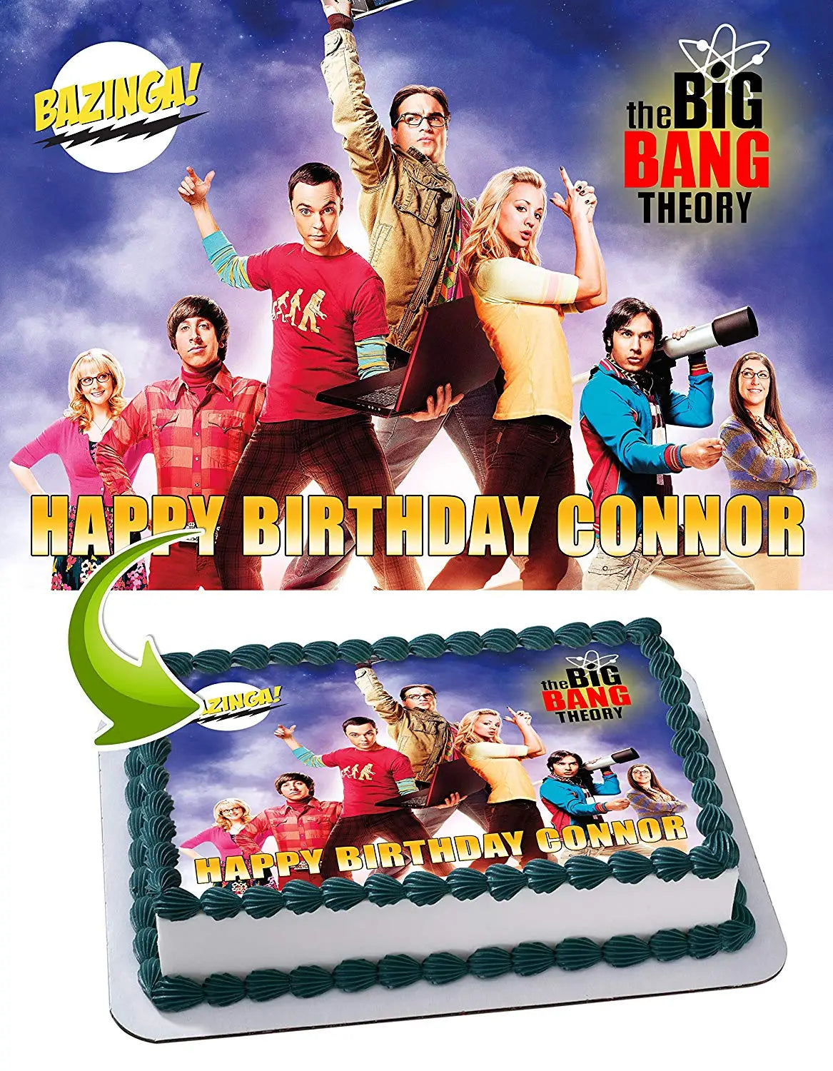The Big Bang Theory Edible Cake Topper
