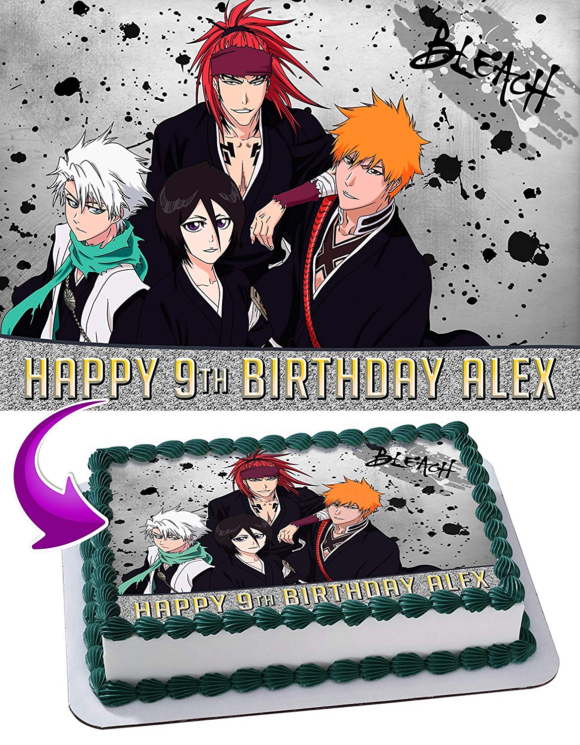 Bleach Anime Edible Cake Topper