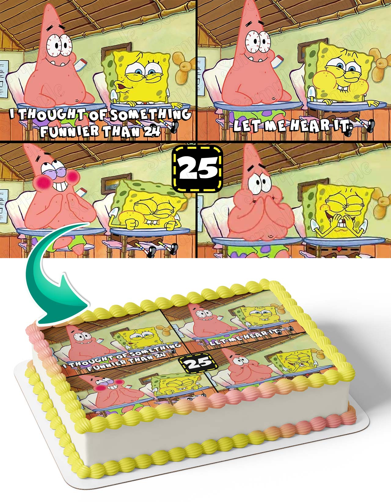 I Thought Something Funnier 24 25 Edible Cake Topper