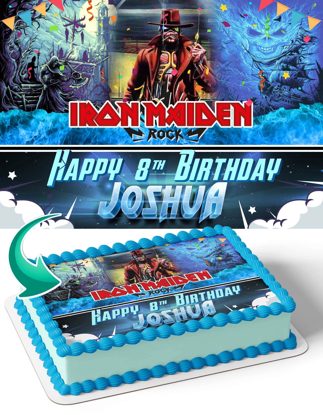 Iron Maiden Rock Band Personalized