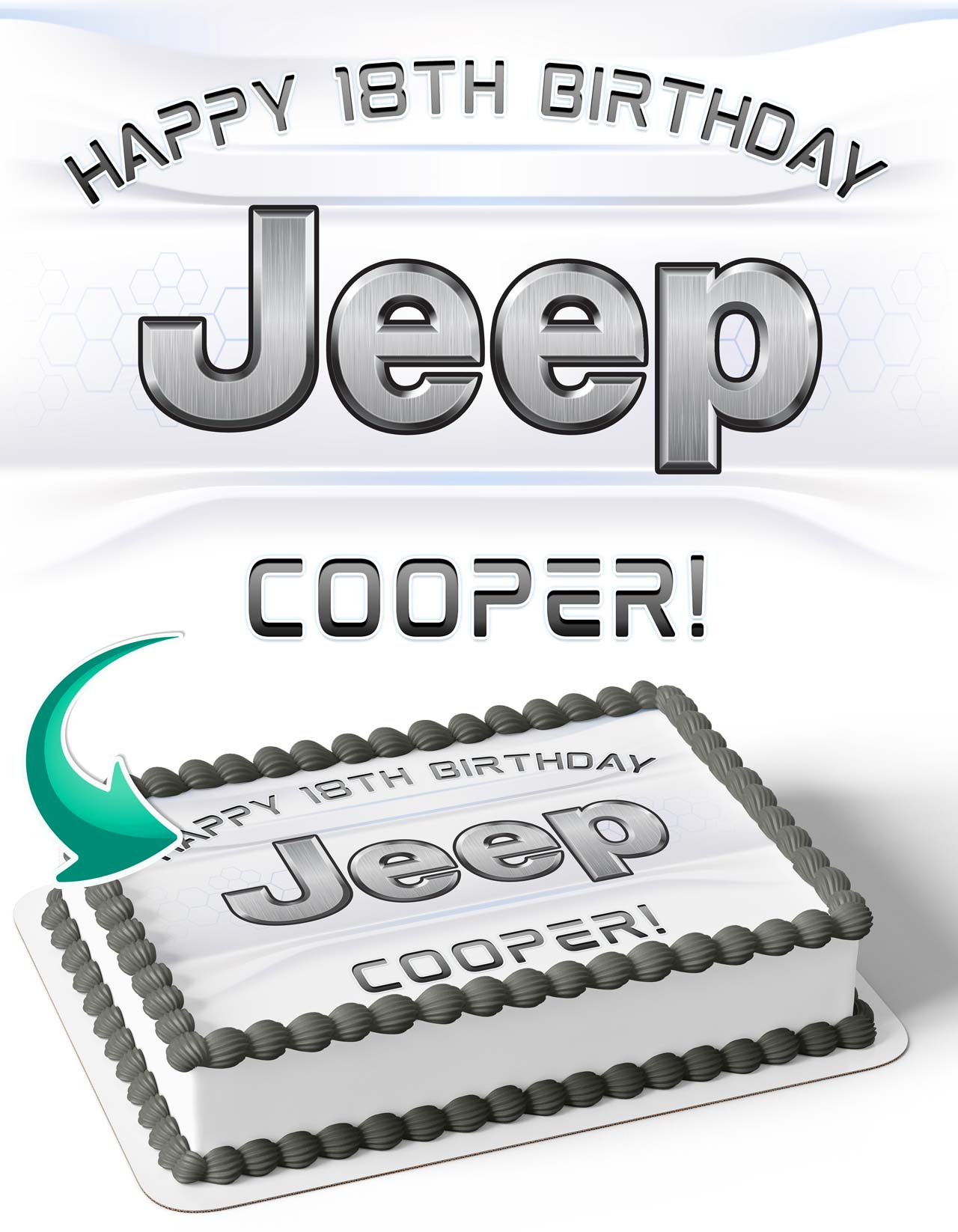 Jeep Edible Cake Topper