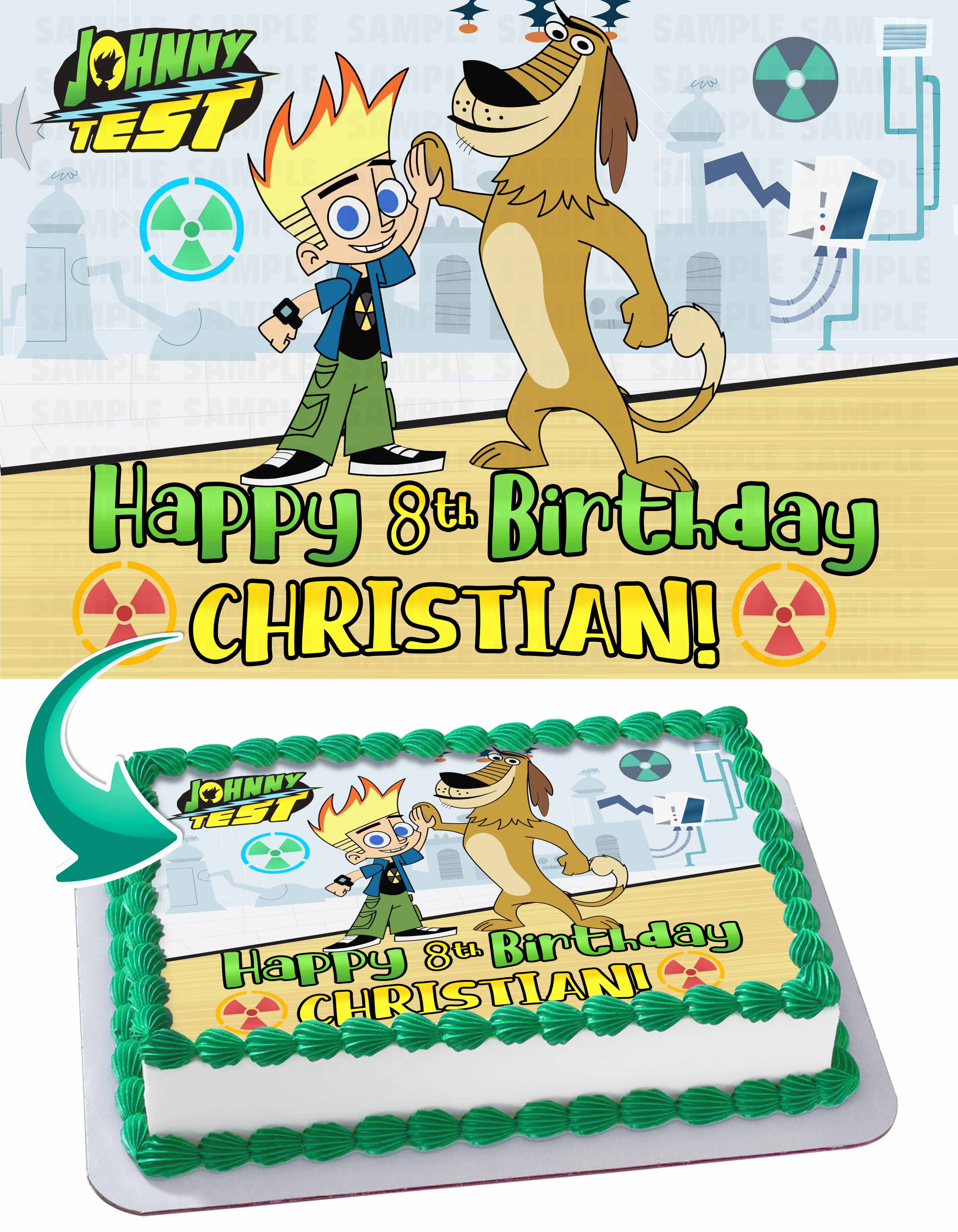 Johny Test Edible Cake Topper