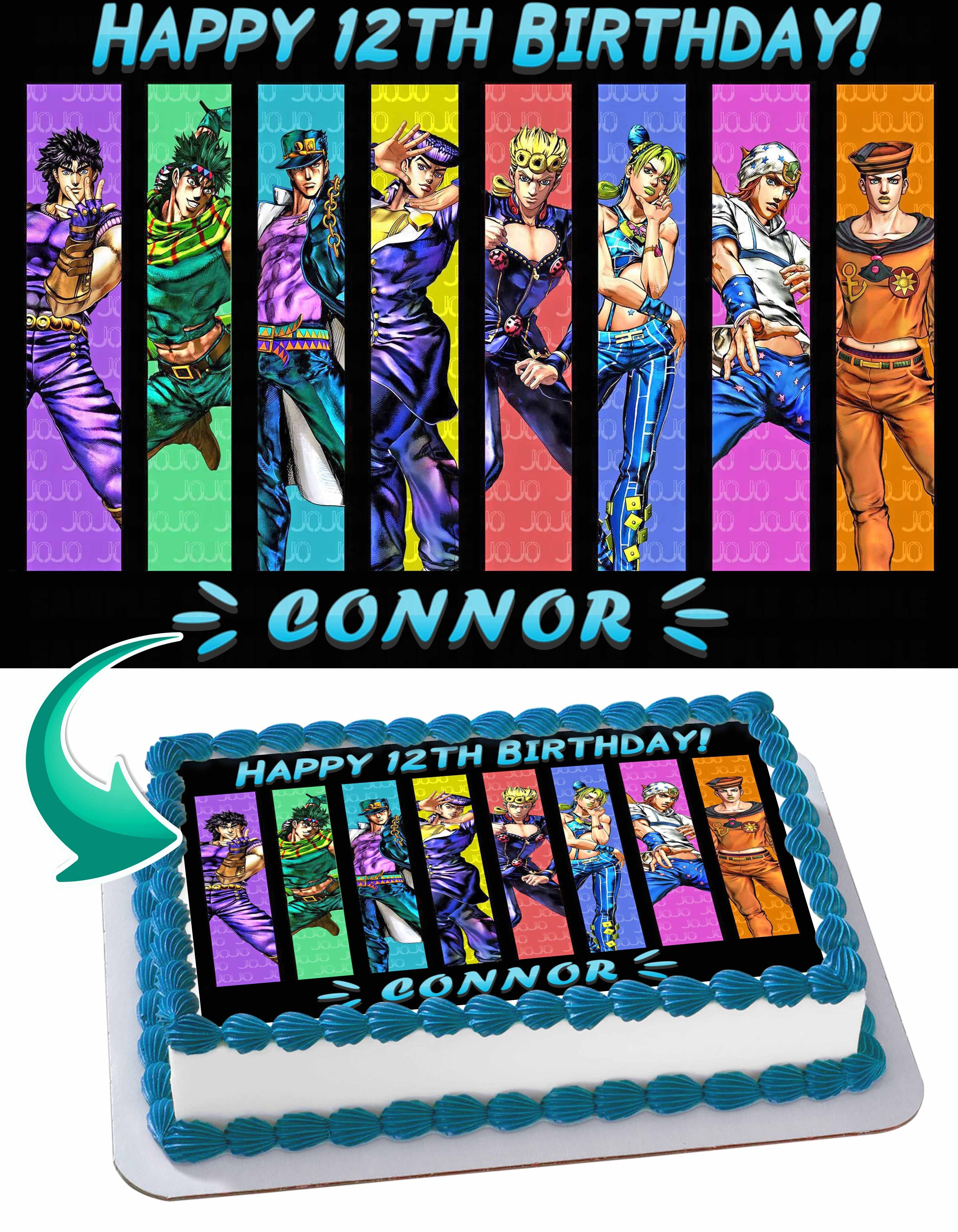 JoJos Bizarre Adventure JJS Edible Cake Topper