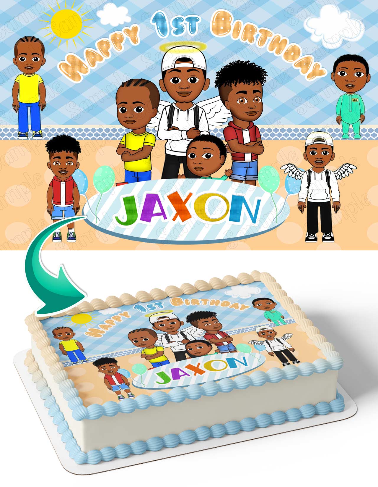 Jools TV Kids Edible Cake Topper