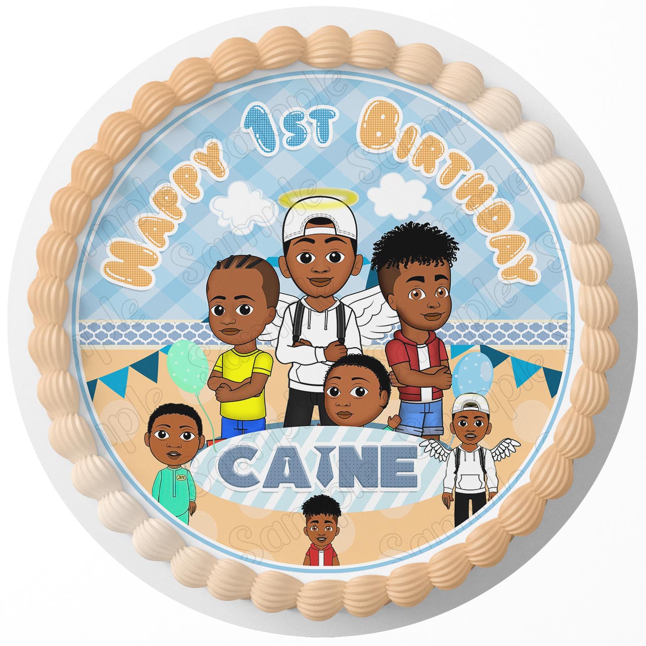 Jools TV Kids Round – Icing Sheet Birthday - Personalized Edible Cake Topper | Custom Icing Sheet | Birthday Cake Decoration | Photo Cake Image