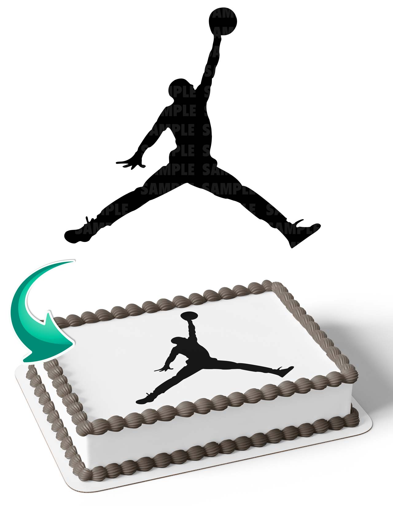 Fly Flight Logo Edible Cake Topper