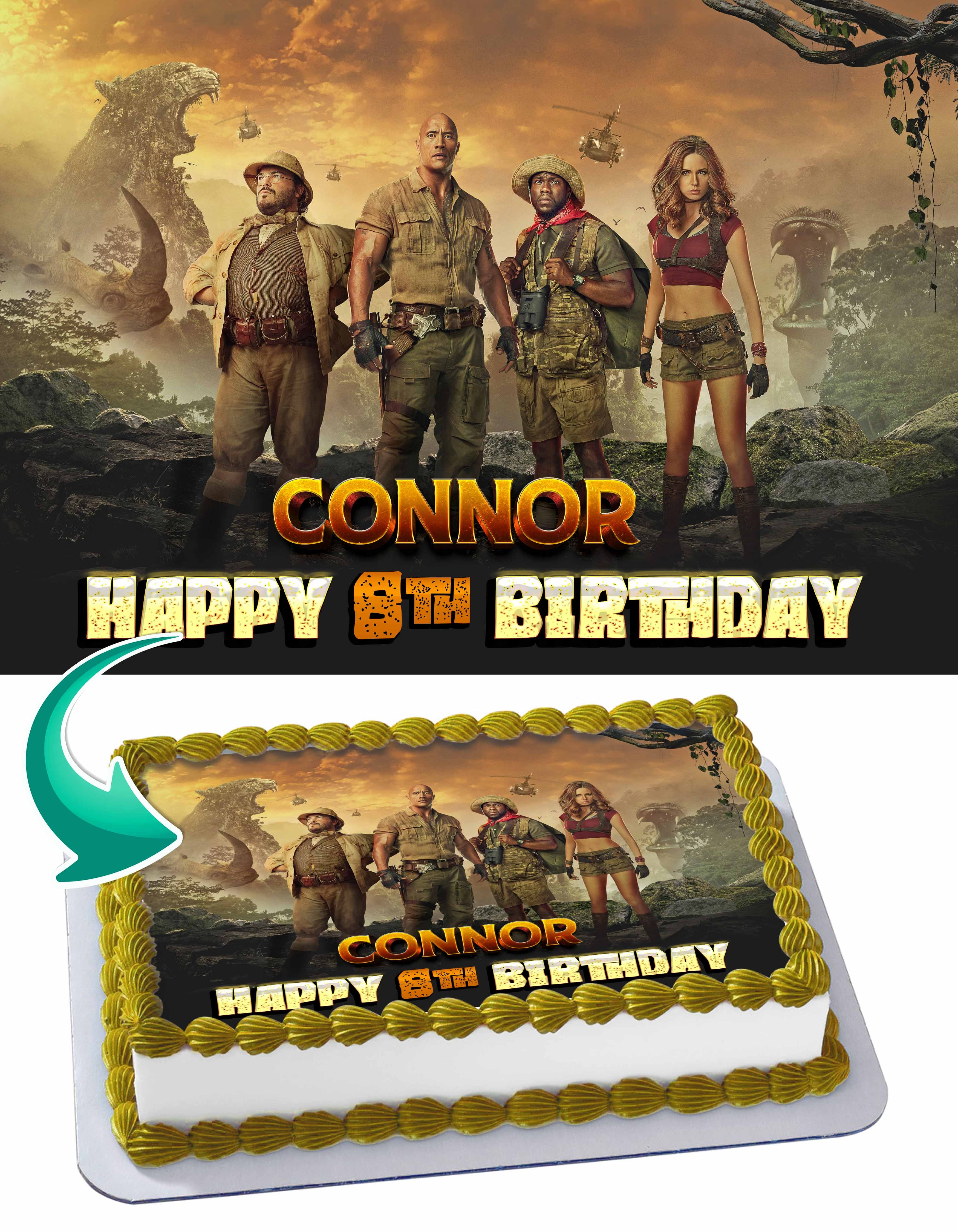 Jumanji Edible Cake Topper