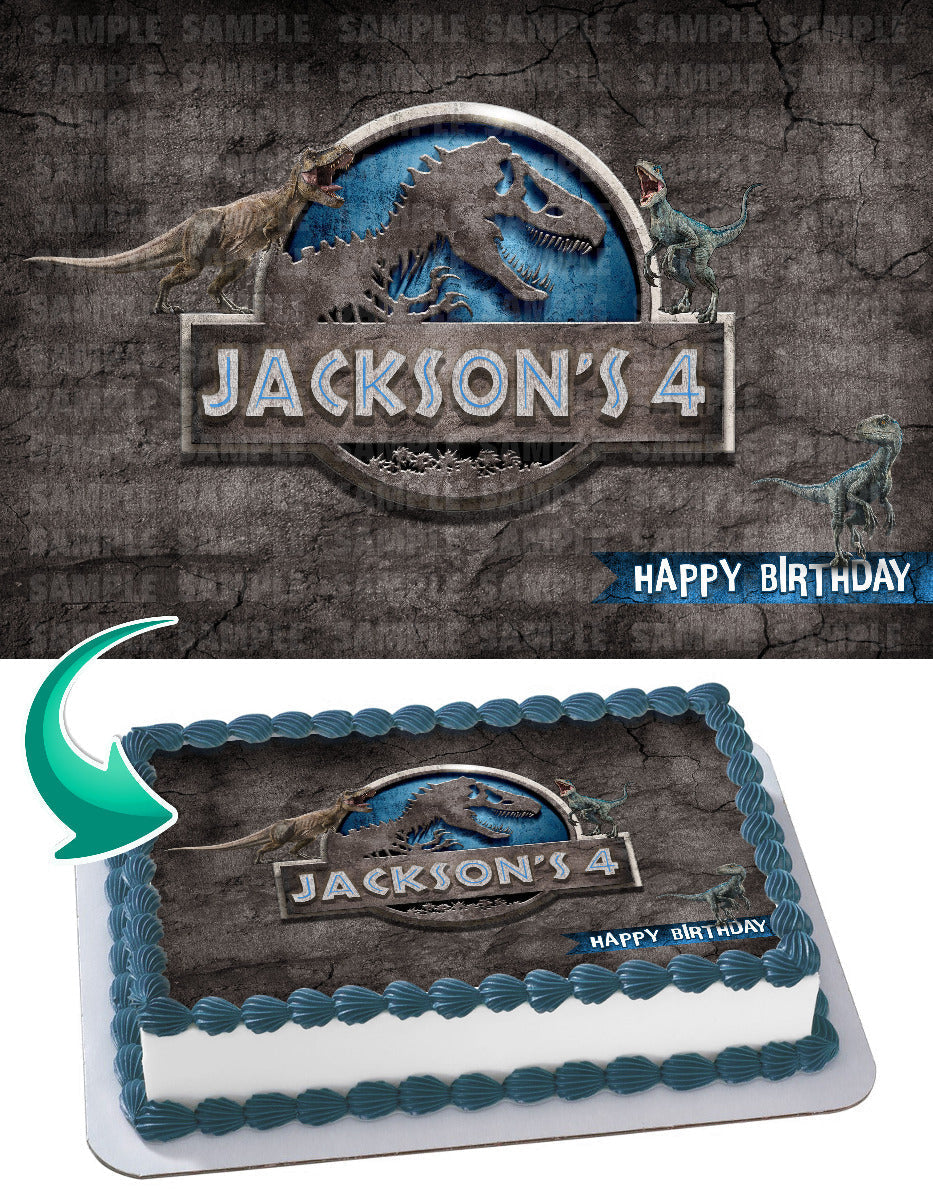 Jurassic World Edible Cake Topper