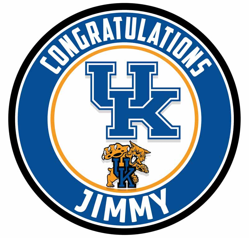 Kentucky Wildcats Round – Icing Sheet Birthday - Personalized Edible Cake Topper | Custom Icing Sheet | Birthday Cake Decoration | Photo Cake Image