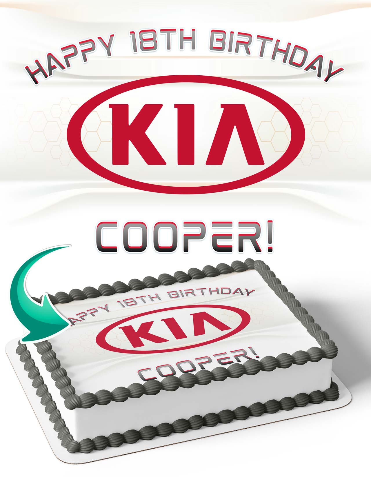 Kia Edible Cake Topper