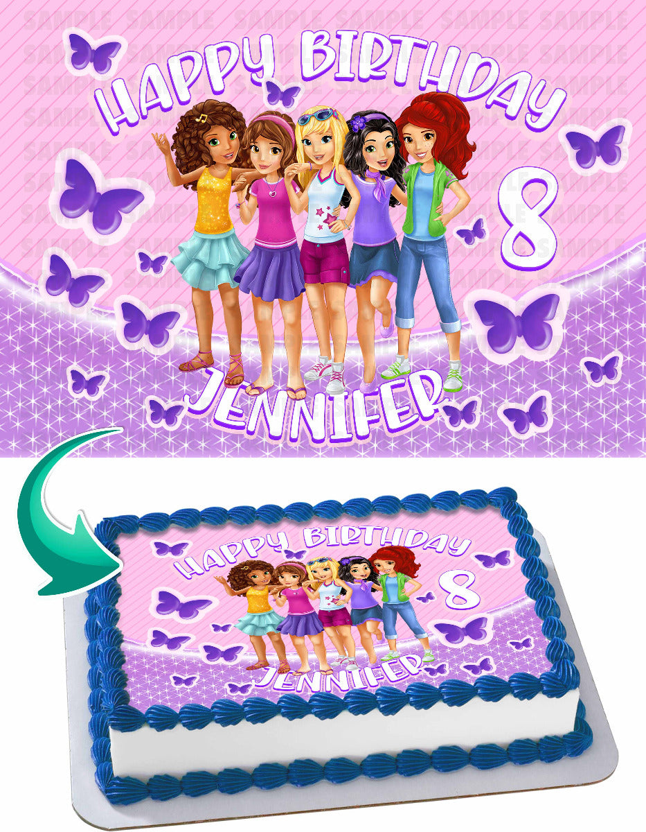Leghos Friends Edible Cake Topper
