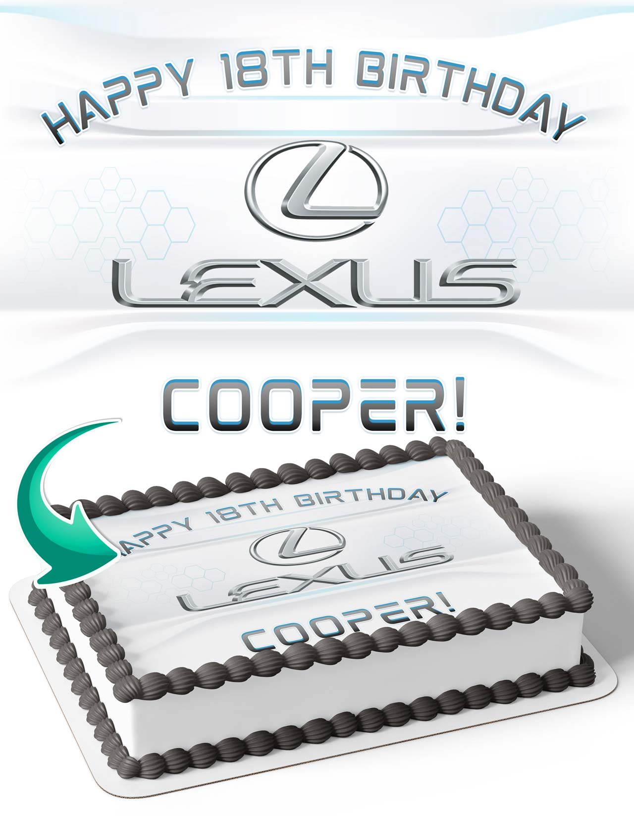 Lexus Edible Cake Topper