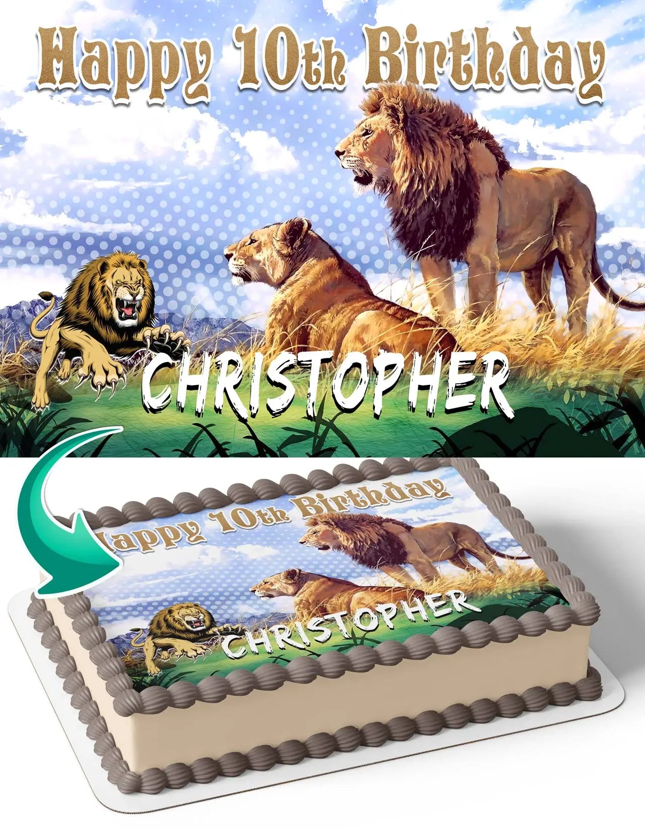Lion King Edible Cake Topper
