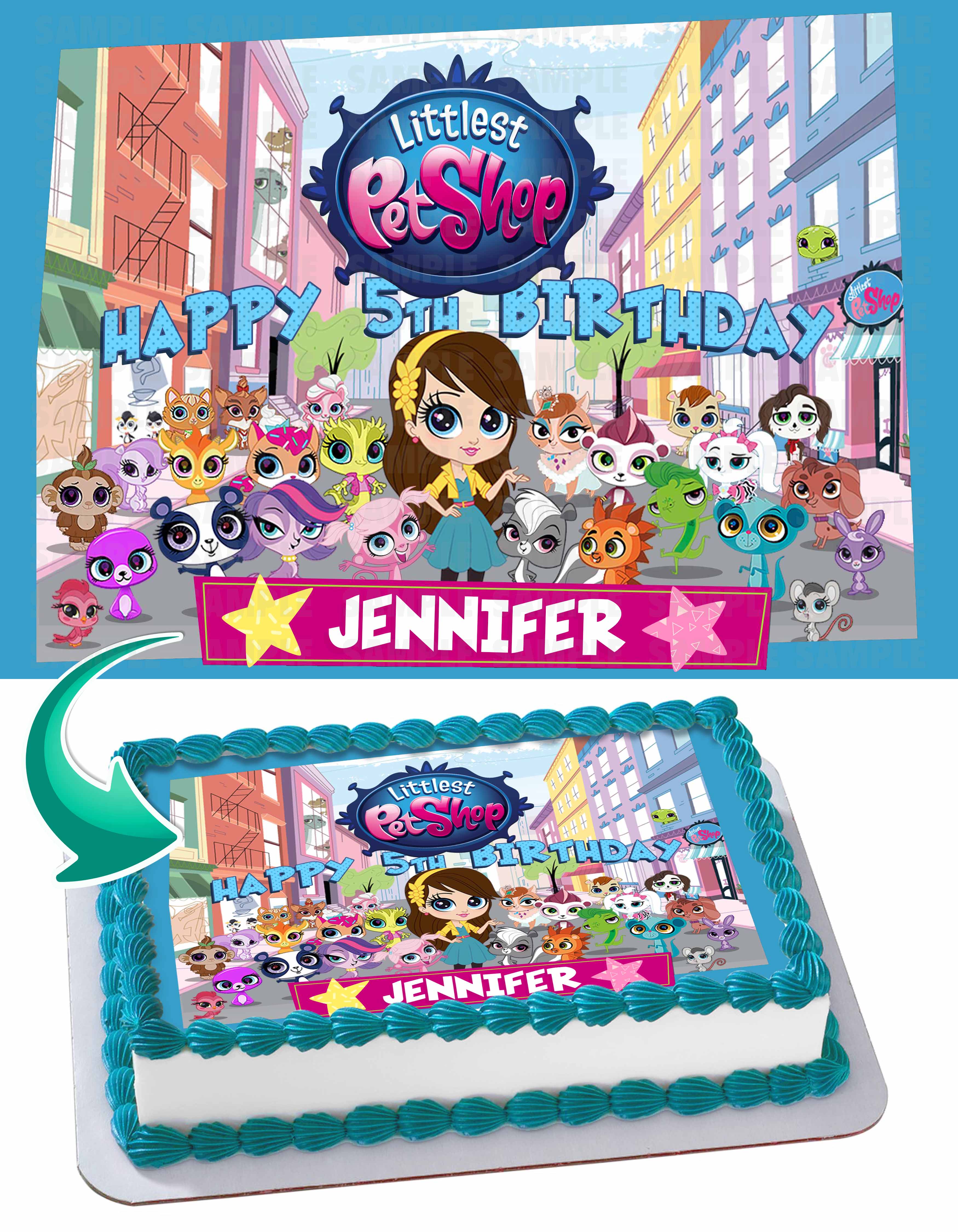 Littlest Pet Shop Edible Cake Topper