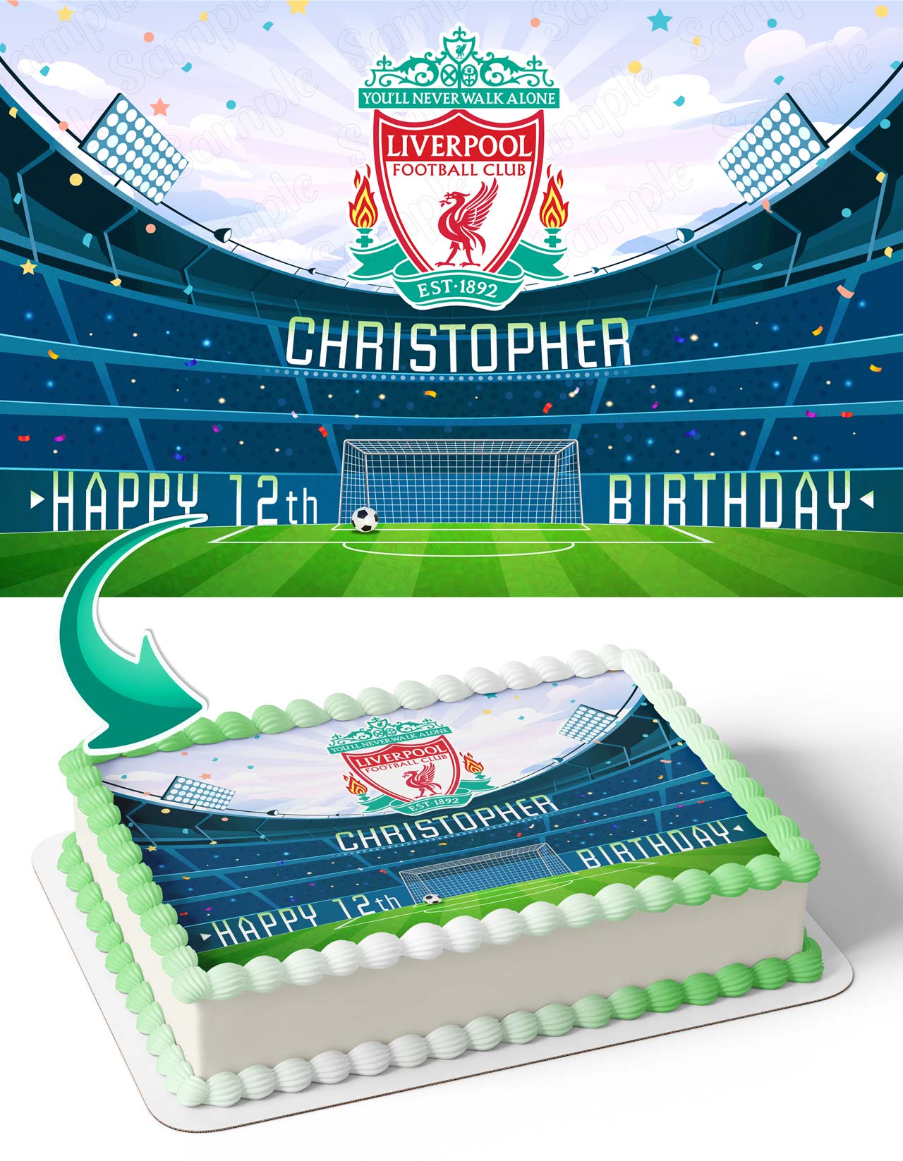 Liverpool FC Edible Cake Topper