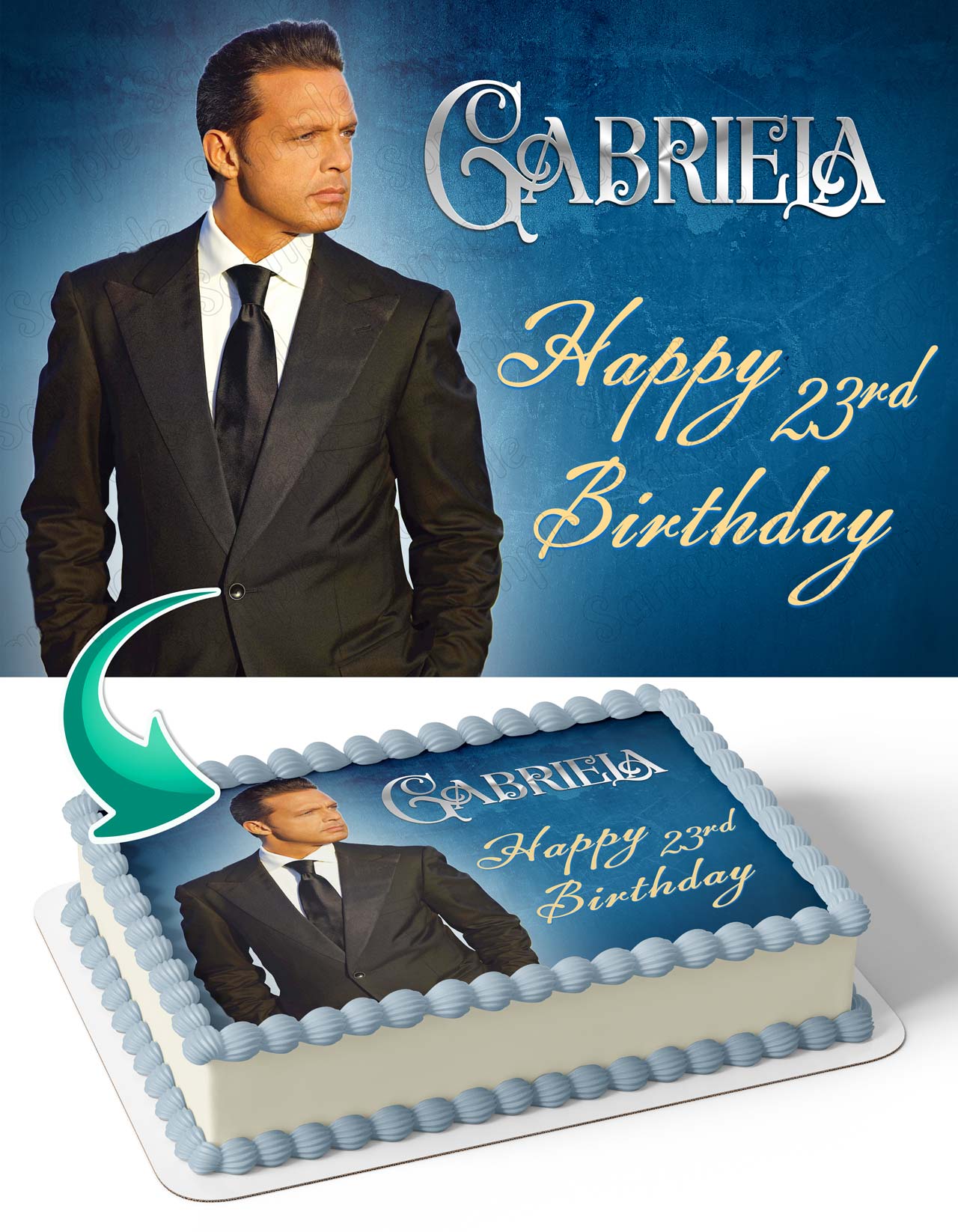 Luis Miguel Edible Cake Topper