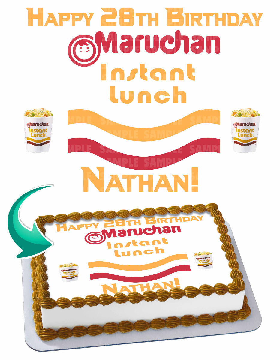 Maruchan Instant Lunch Edible Cake Topper