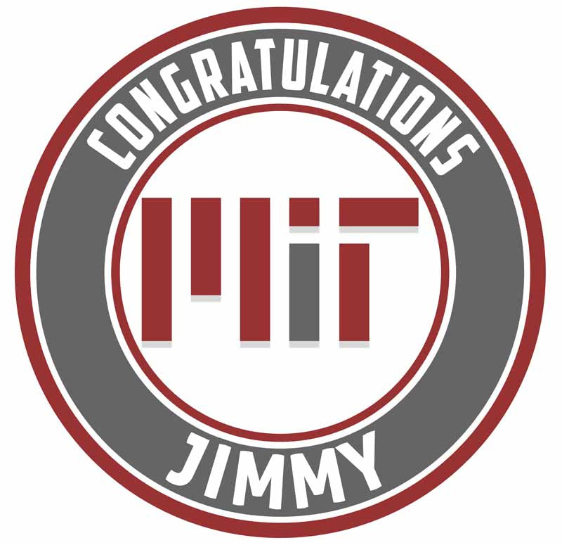 Massachusetts Institute of Technology Round – Icing Sheet Birthda - Personalized Edible Cake Topper | Custom Icing Sheet | Birthday Cake Decoration