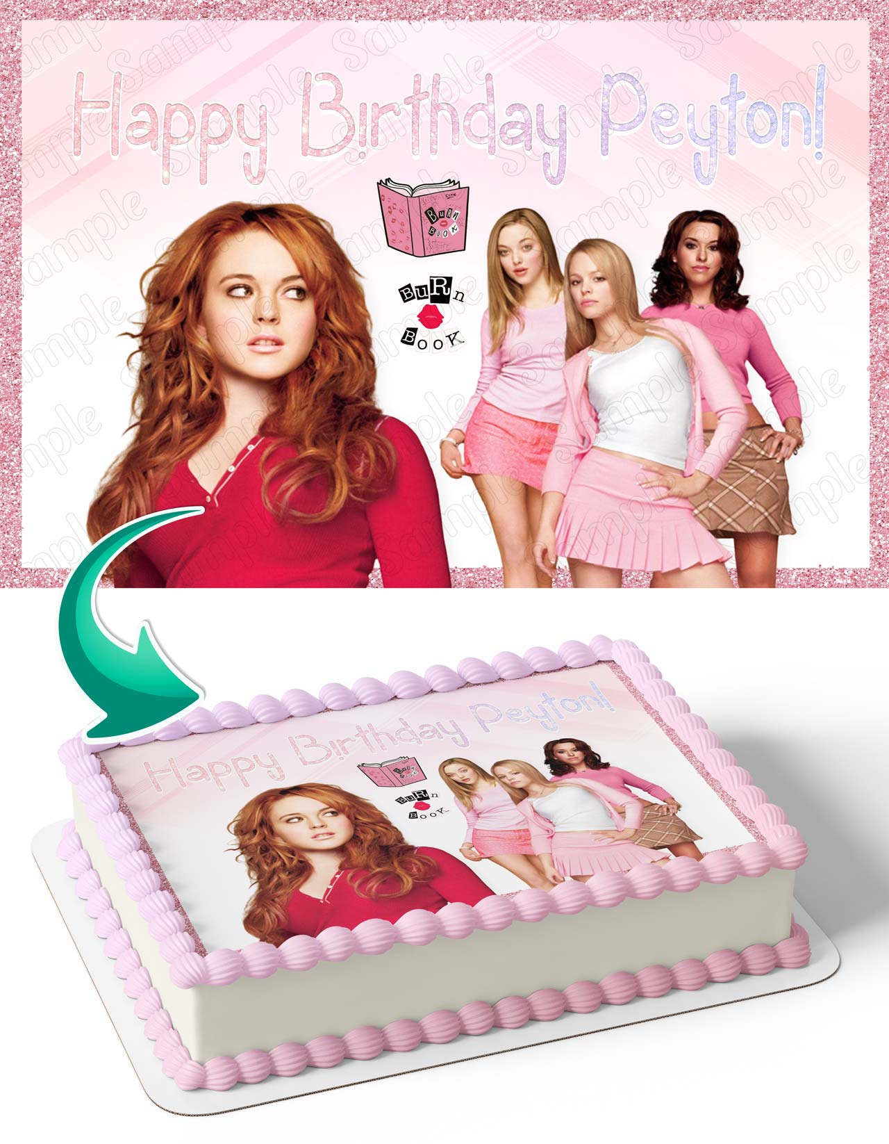 Mean Girls Edible Cake Topper