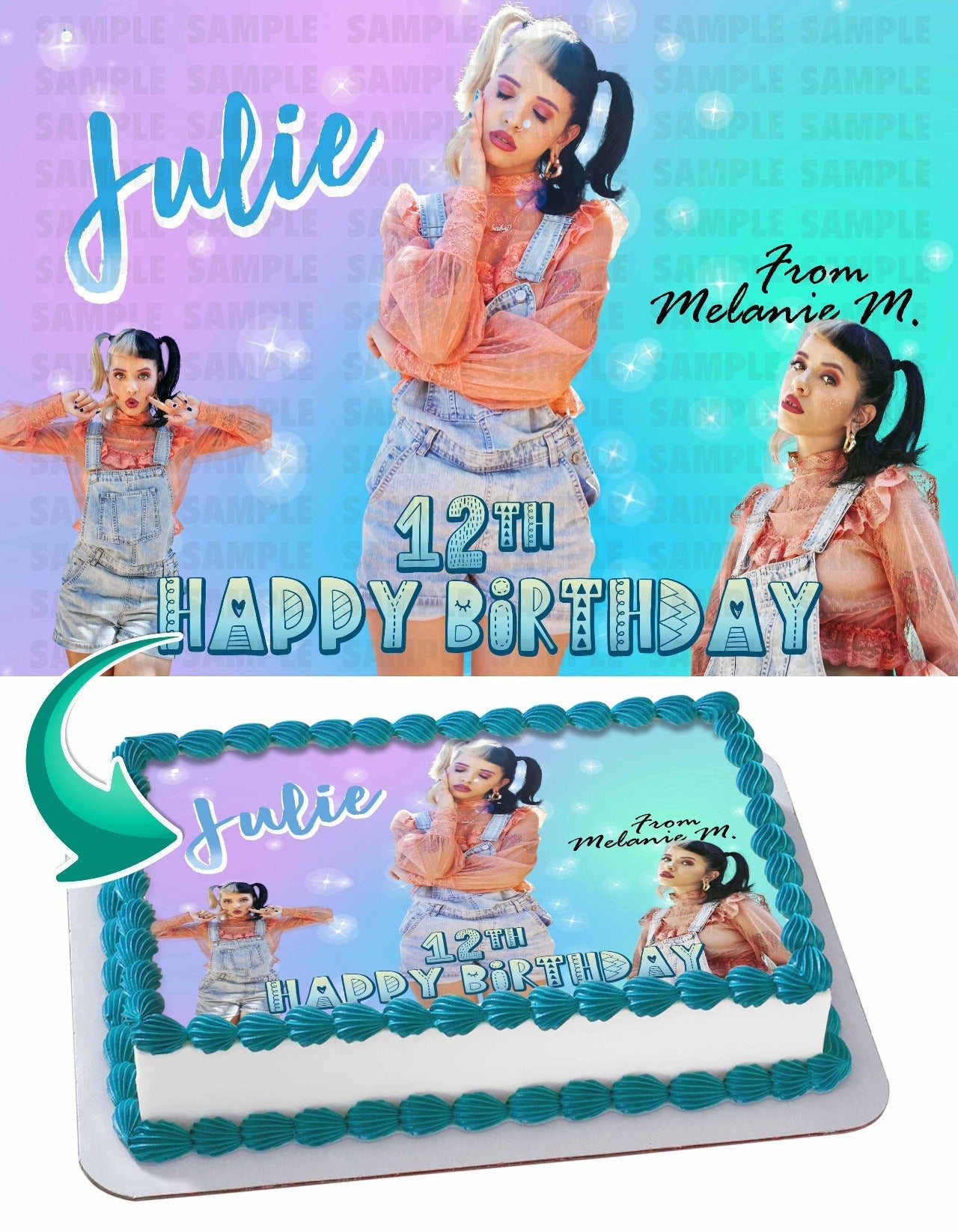 Melanie Martinez Edible Cake Topper