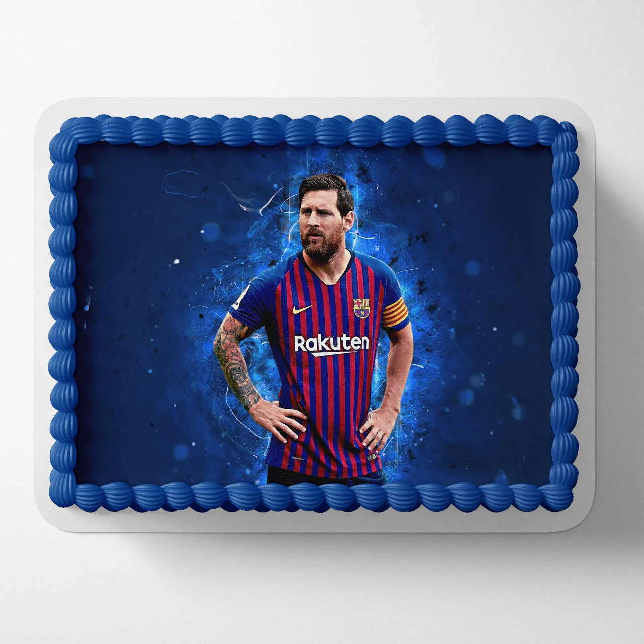 Messi FC Barcelona FCM Edible Cake Topper