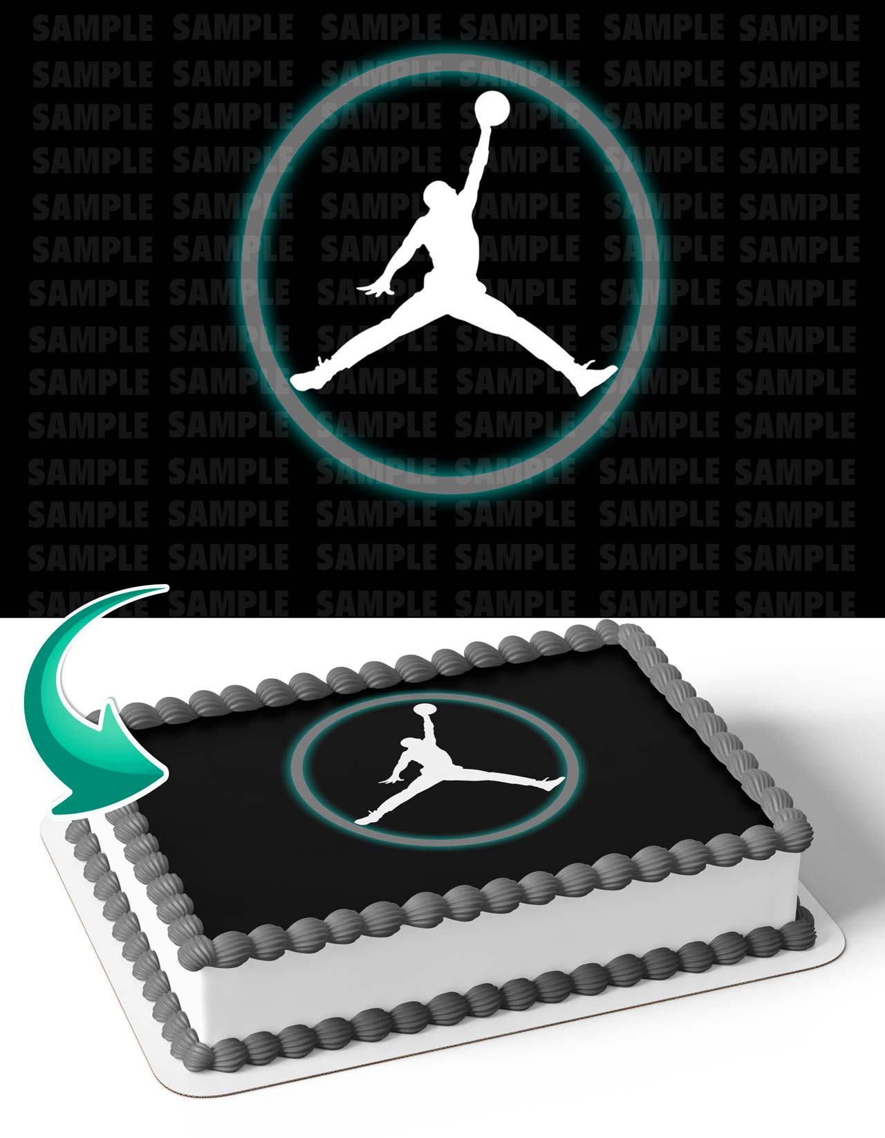 Michael Fly Flight Edible Cake Topper