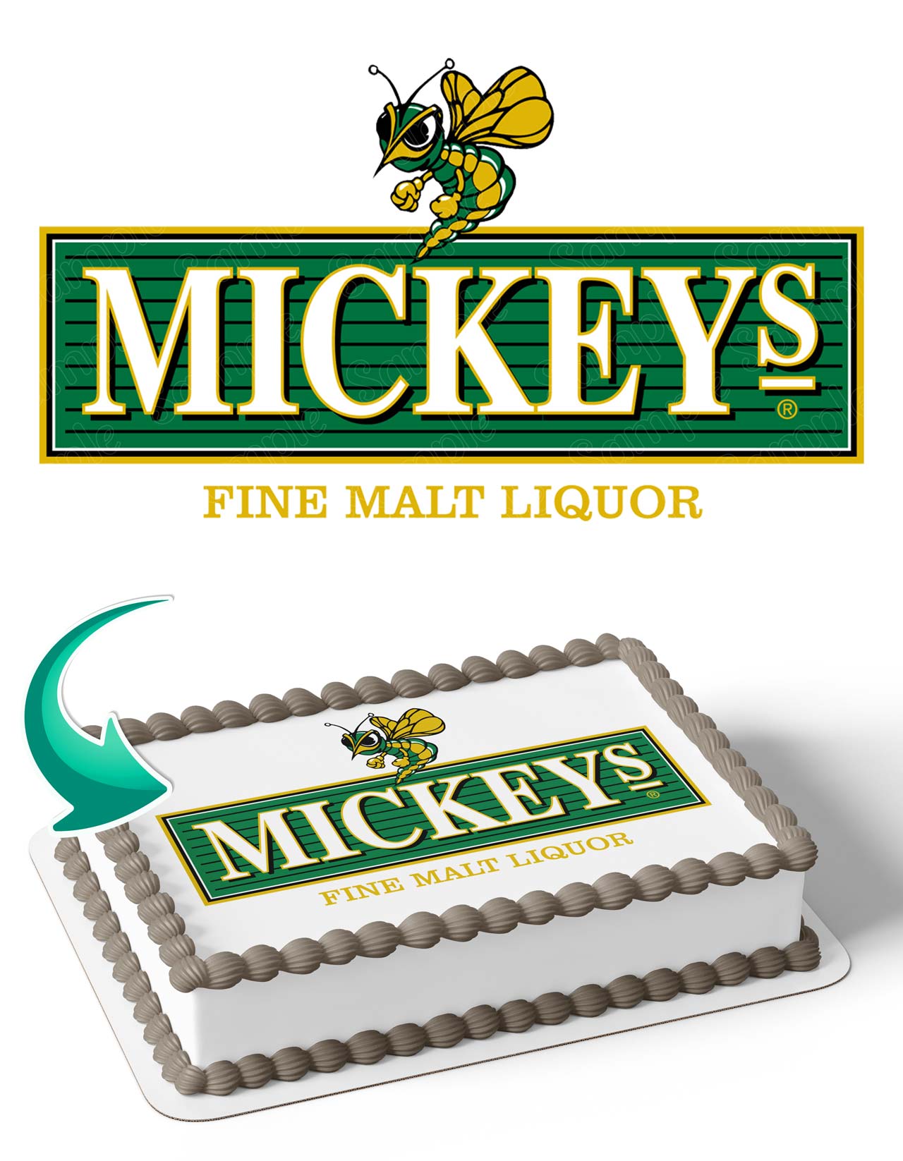 Littles Fine Malt Liquor Cake Deco Edible Cake Topper