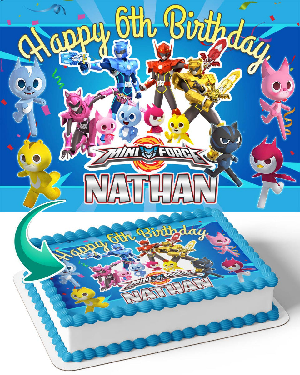 Miniforce Edible Cake Topper