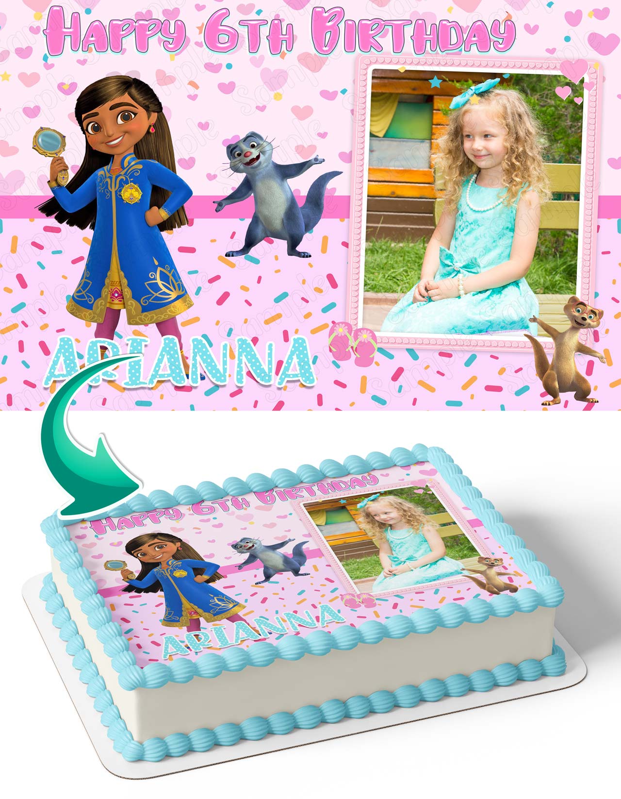 Mira Royal Detective Photo Frame – Birthday Image - Personalized Edible Cake Topper | Custom Icing Sheet | Birthday Cake Decoration