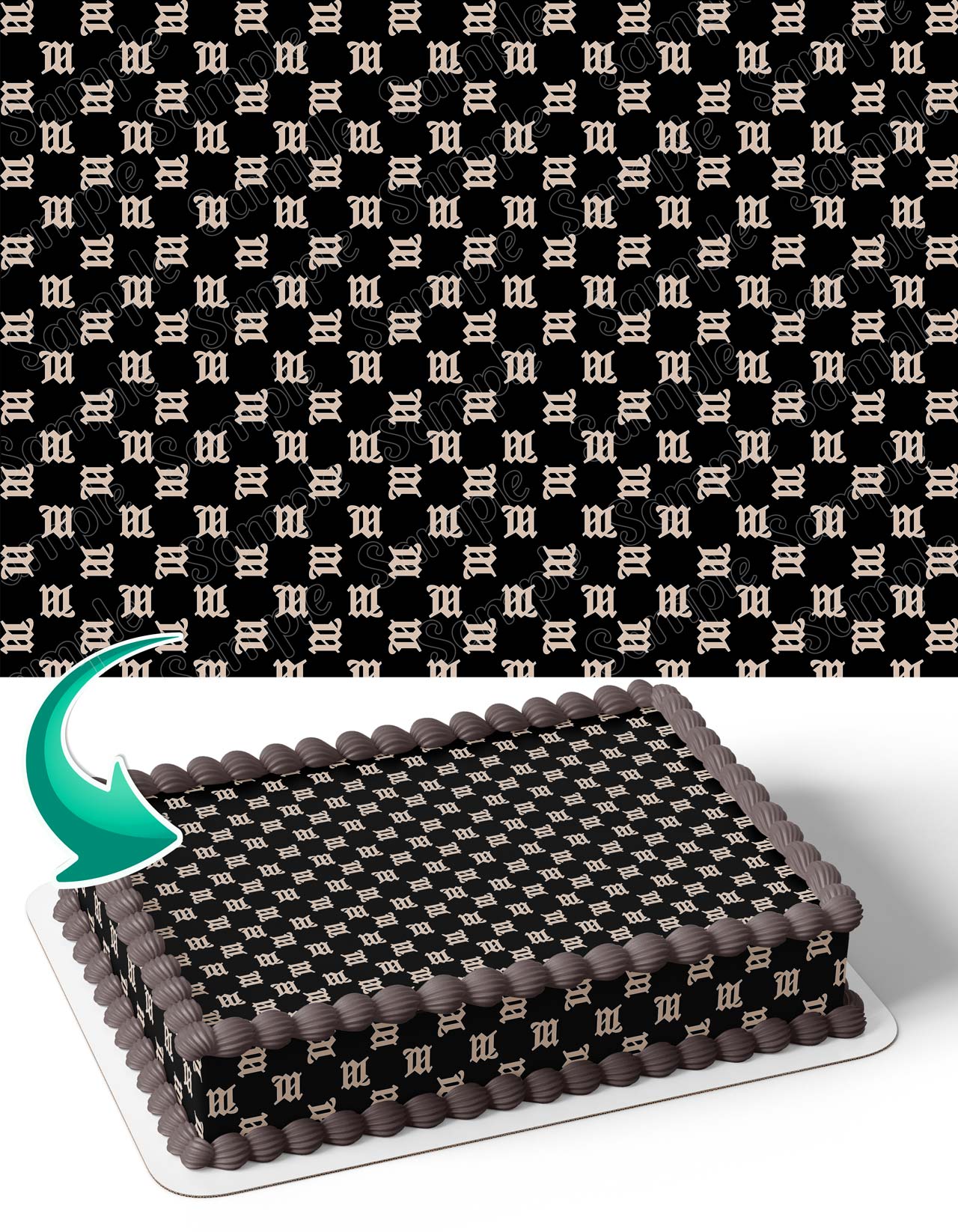 Misbhv OG B Wrap Edible Cake Topper