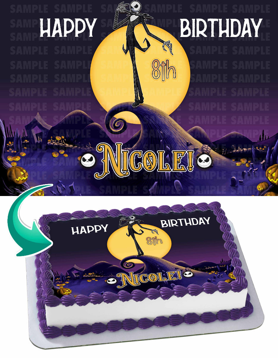 Jack Skellington Edible Cake Topper