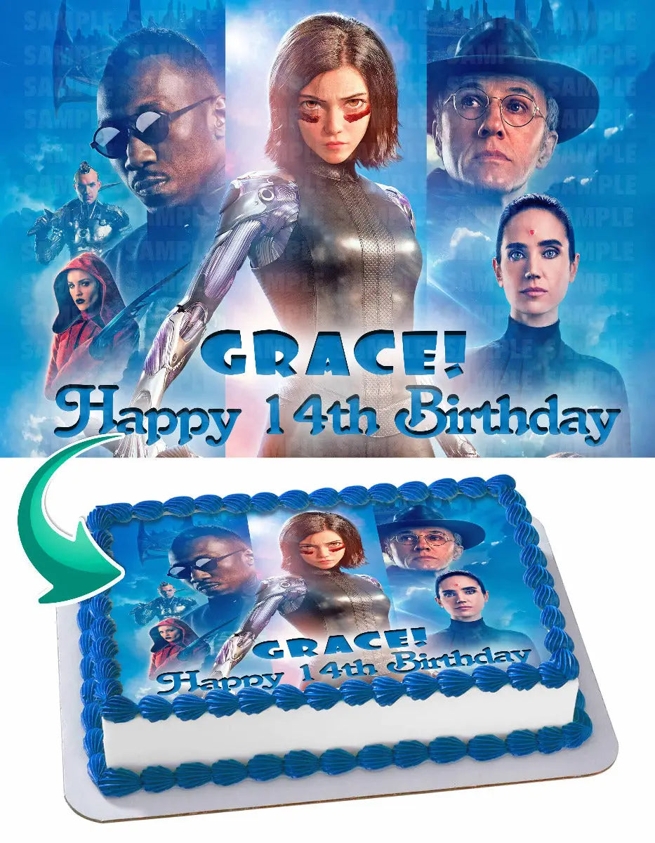 Alita Battle Angel Edible Cake Topper