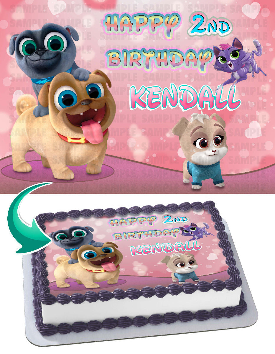 Puppy Dog Pals for Girls Edible Cake Topper