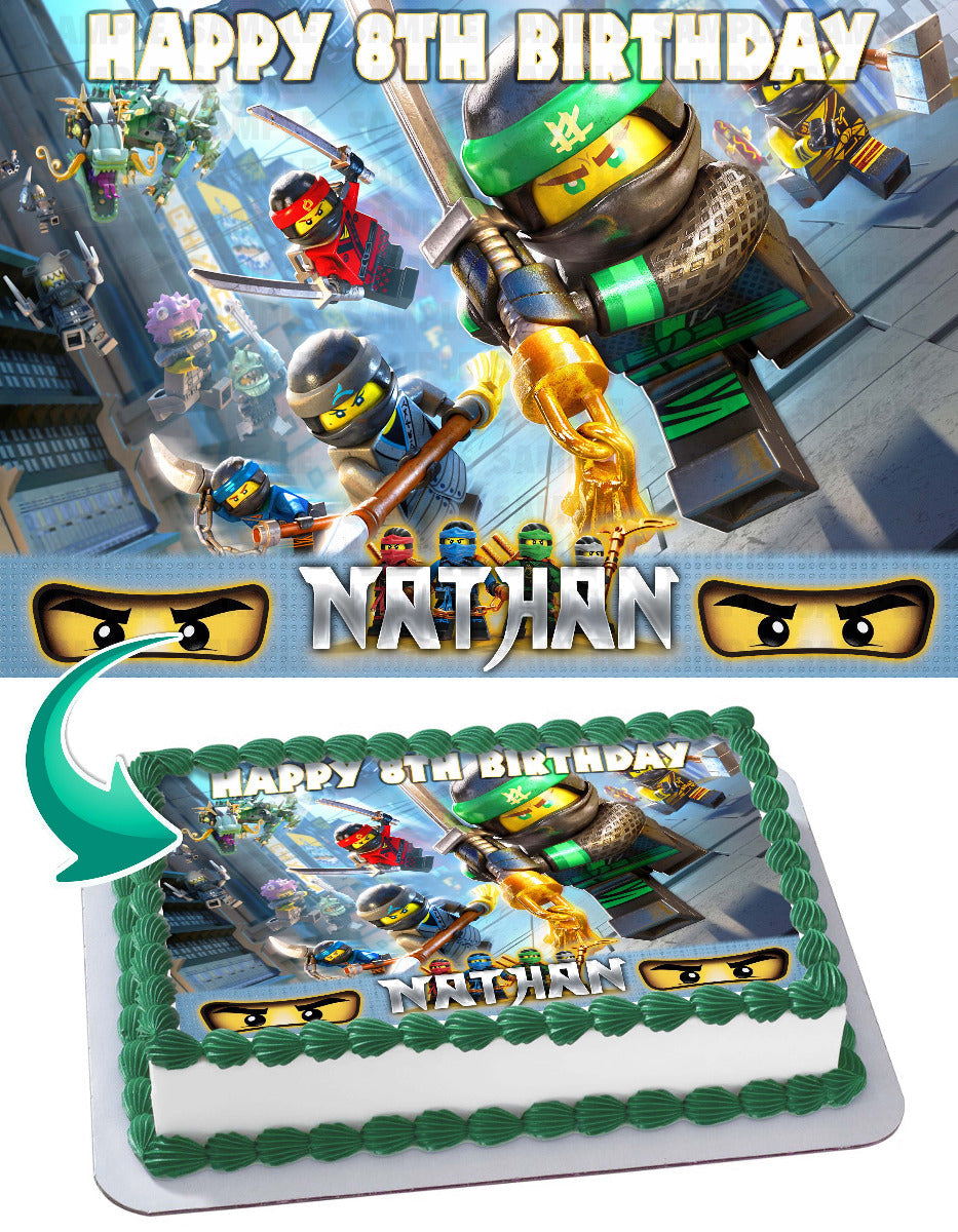 Leghos Ninjago Edible Cake Topper