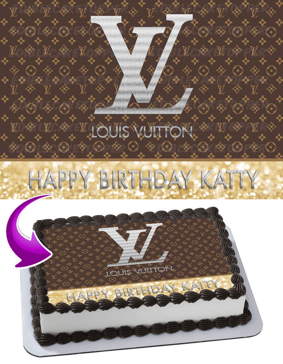 Luis Fashion Girls Vitton VVT Edible Cake Topper
