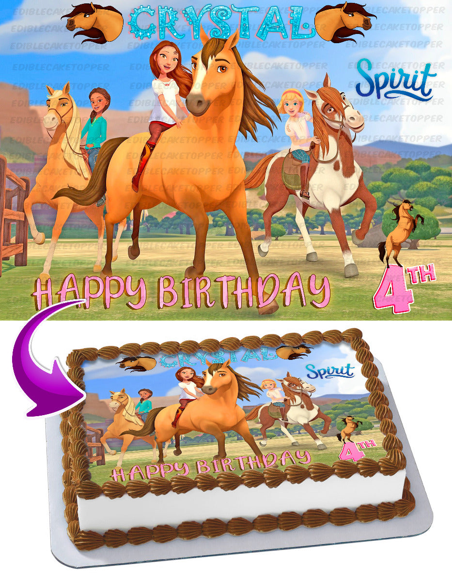 Spirit Stallion of the Cimarron Edible Cake Topper