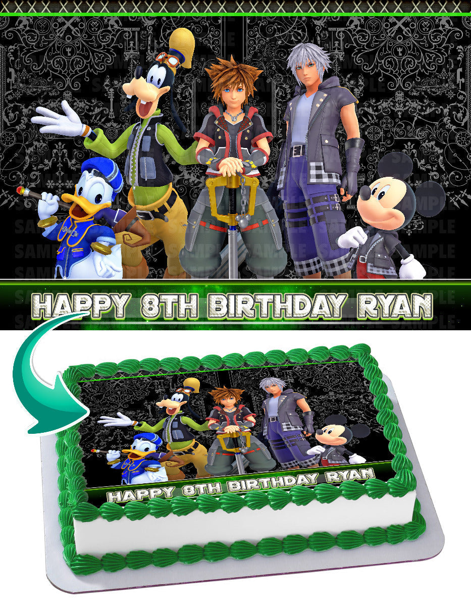 Kingdom Hearts 3 Edible Cake Topper